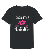 Kiss My Valentine Tricou mânecă scurtă guler larg Bărbat Skater