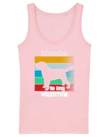 Labrador Is My Valentine Cotton Pink