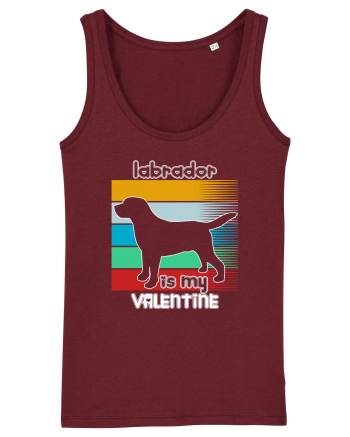 Labrador Is My Valentine Burgundy