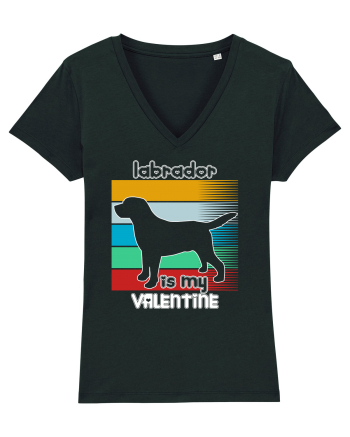 Labrador Is My Valentine Black
