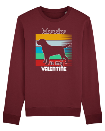 Labrador Is My Valentine Burgundy