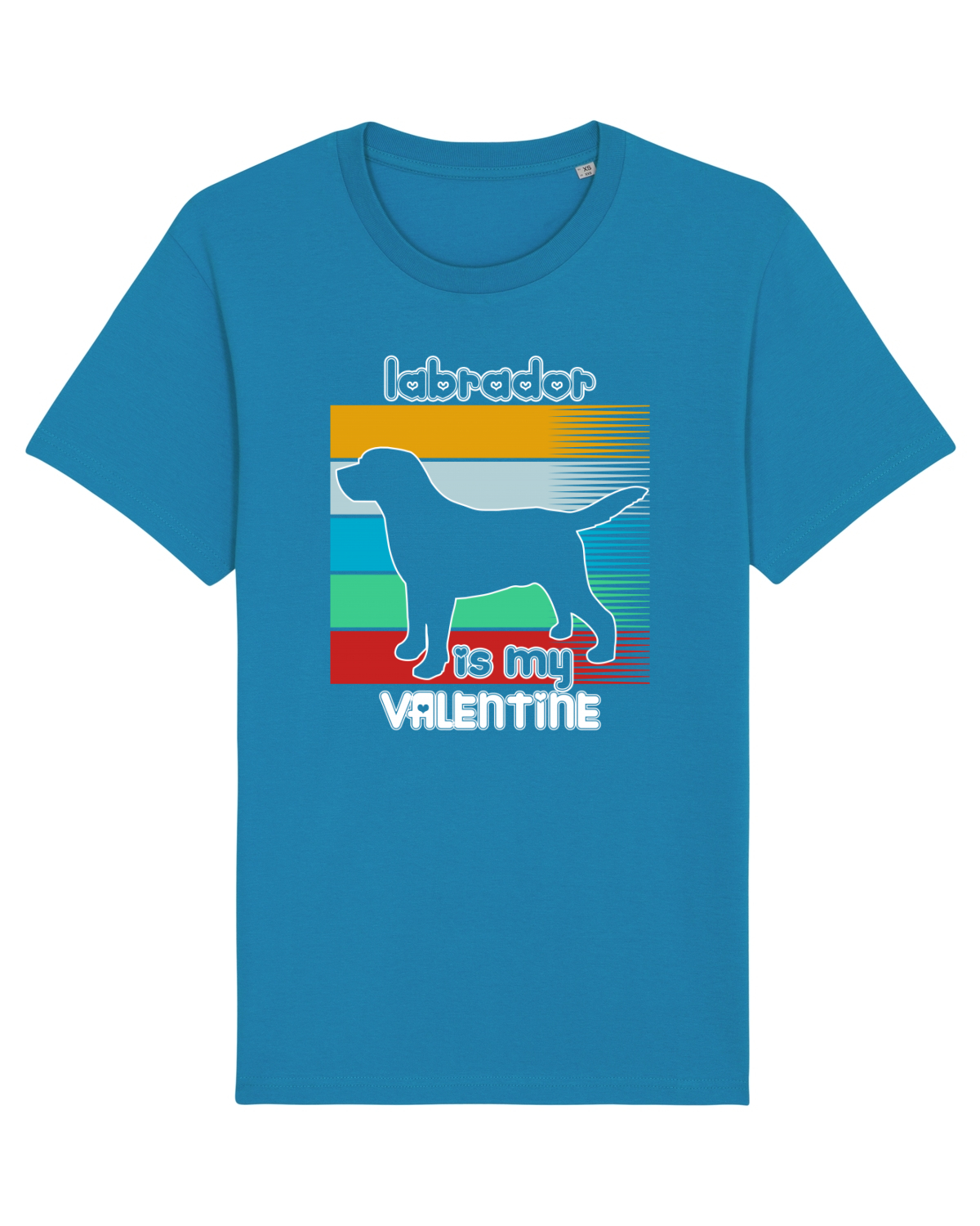 Tricou mânecă scurtă Unisex Rocker Azur