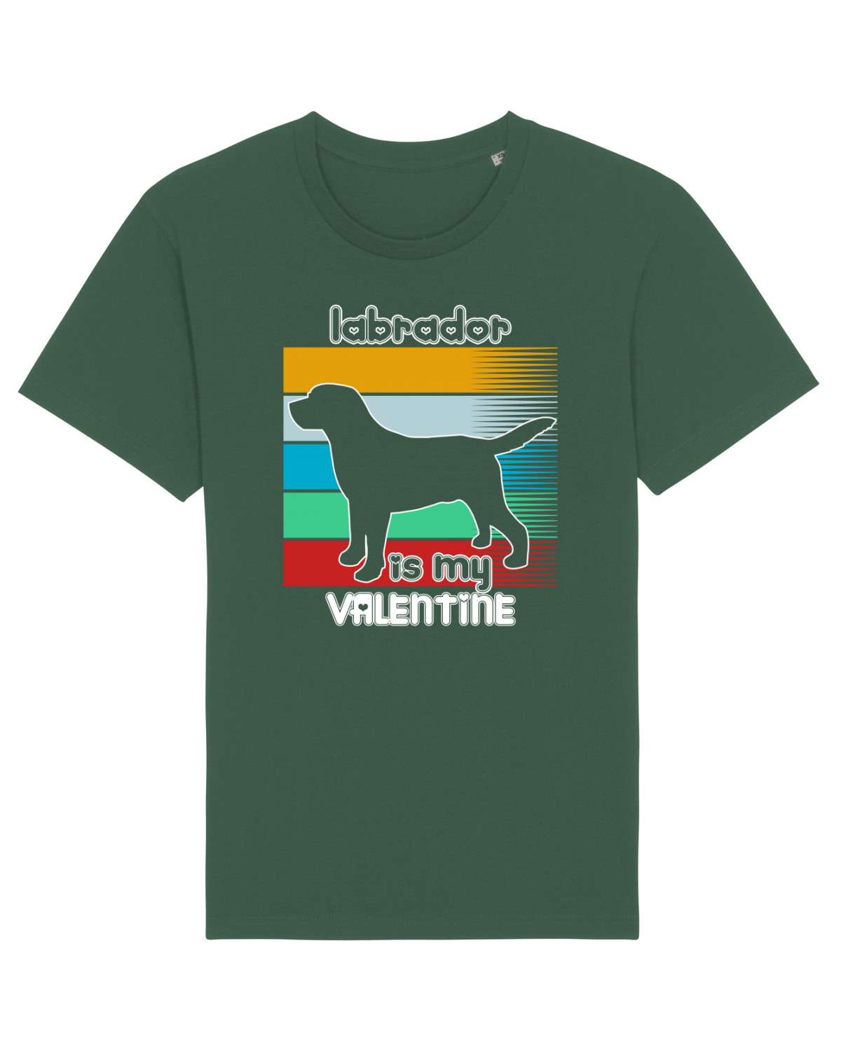 Tricou mânecă scurtă Unisex Rocker Bottle Green