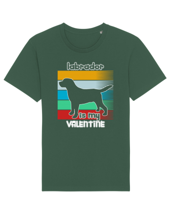 Labrador Is My Valentine Bottle Green
