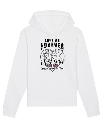 Love Me Forever Not For One Day / pentru cupluri White