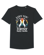 Love You Forever / pentru cupluri Tricou mânecă scurtă guler larg Bărbat Skater