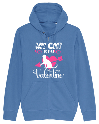 My Cat Is My Valentine Bright Blue