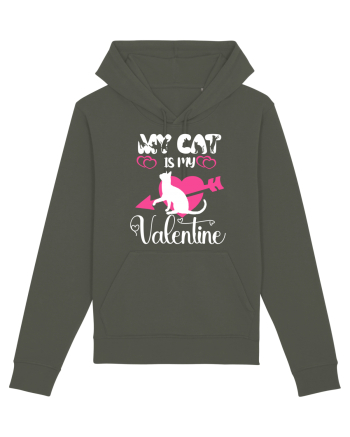 My Cat Is My Valentine Khaki