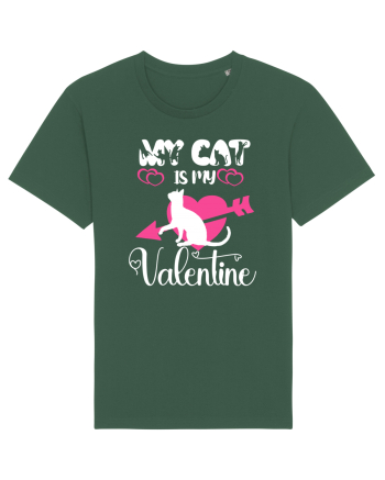 My Cat Is My Valentine Bottle Green