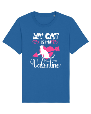 My Cat Is My Valentine Royal Blue