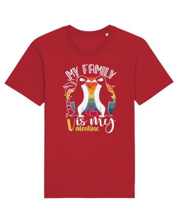 My Family Is My Valentine Red