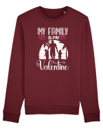 My Family Is My Valentine Bluză mânecă lungă Unisex Rise