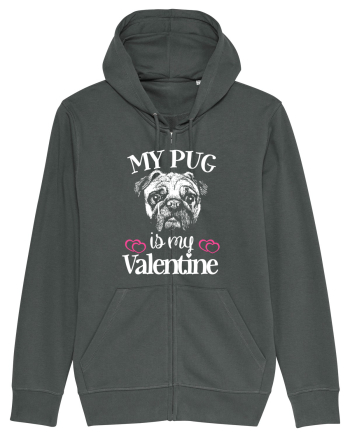 My Pug Is My Valentine Anthracite