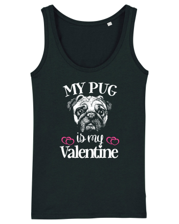 My Pug Is My Valentine Black