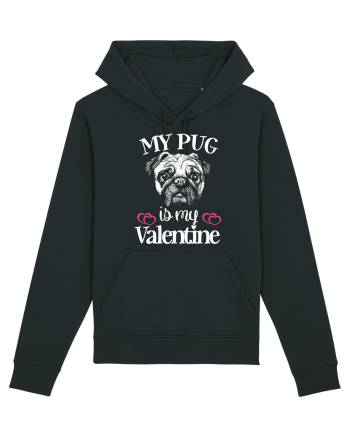 My Pug Is My Valentine Black