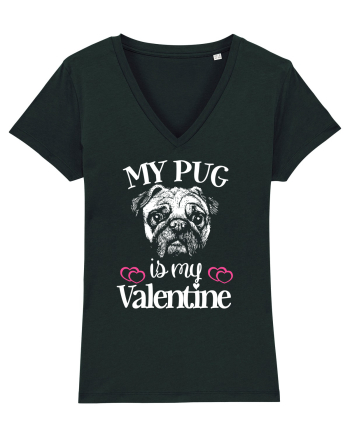 My Pug Is My Valentine Black