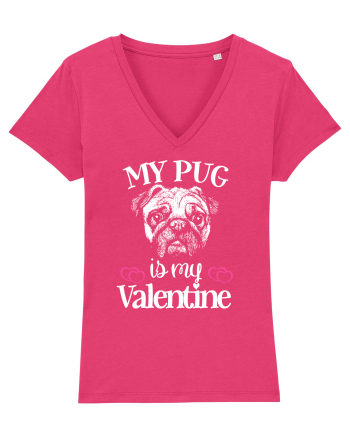 My Pug Is My Valentine Raspberry
