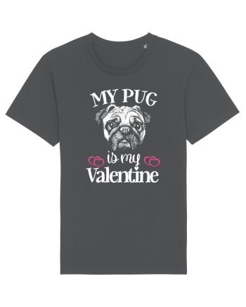 My Pug Is My Valentine Anthracite