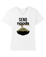 Send Noods Tricou mânecă scurtă guler V Bărbat Presenter