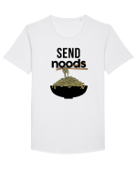 Send Noods Tricou mânecă scurtă guler larg Bărbat Skater