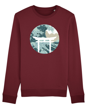 Japanese art Burgundy