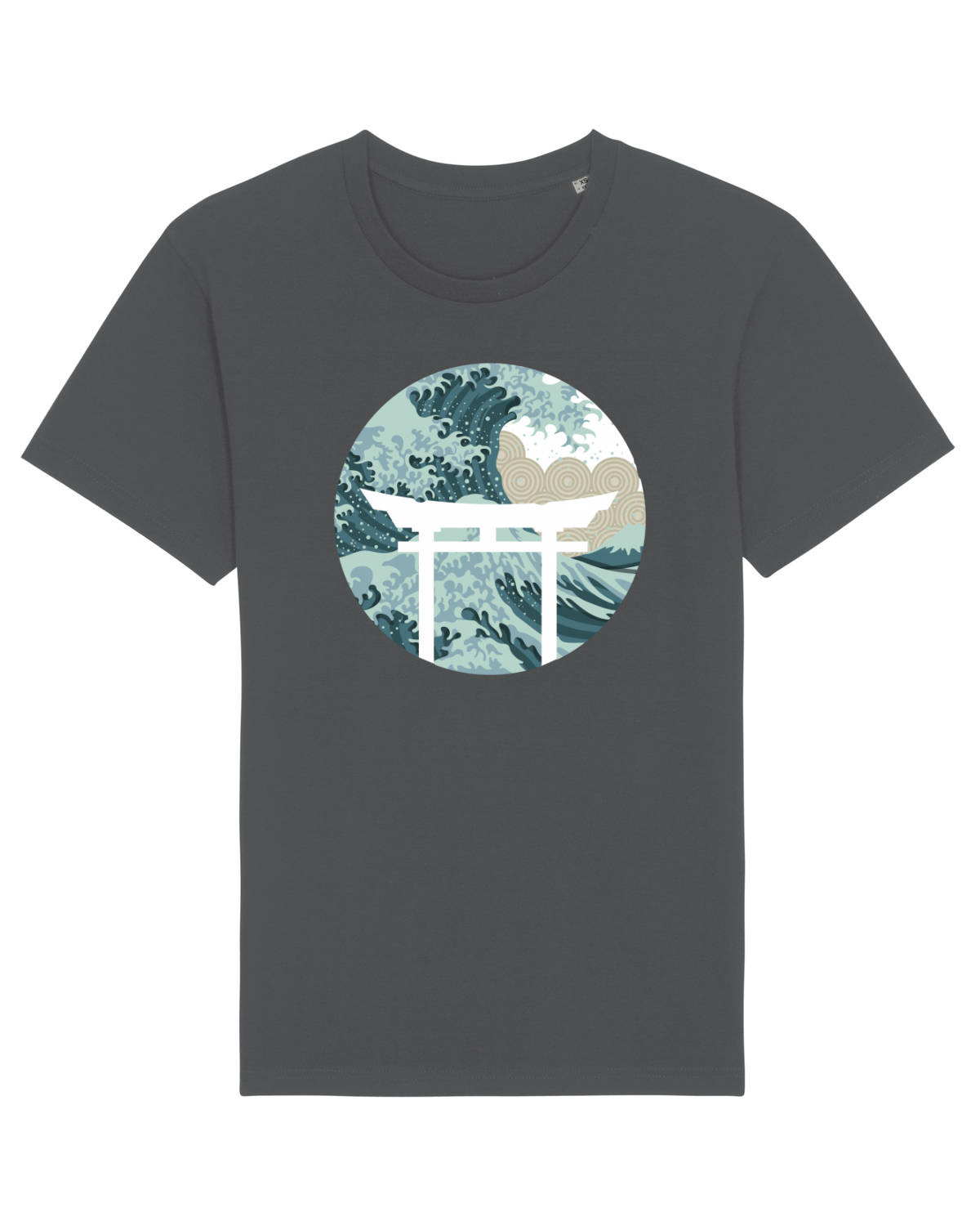 Tricou mânecă scurtă Unisex Rocker Anthracite