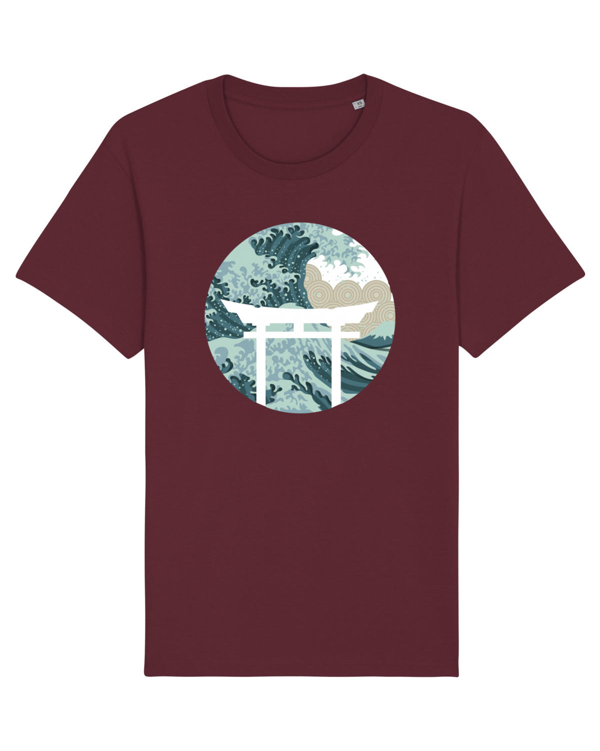 Tricou mânecă scurtă Unisex Rocker Burgundy