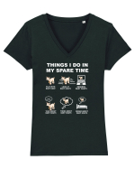 BABY GOATS Tricou mânecă scurtă guler V Damă Evoker