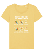 PARROTS Tricou mânecă scurtă guler larg fitted Damă Expresser