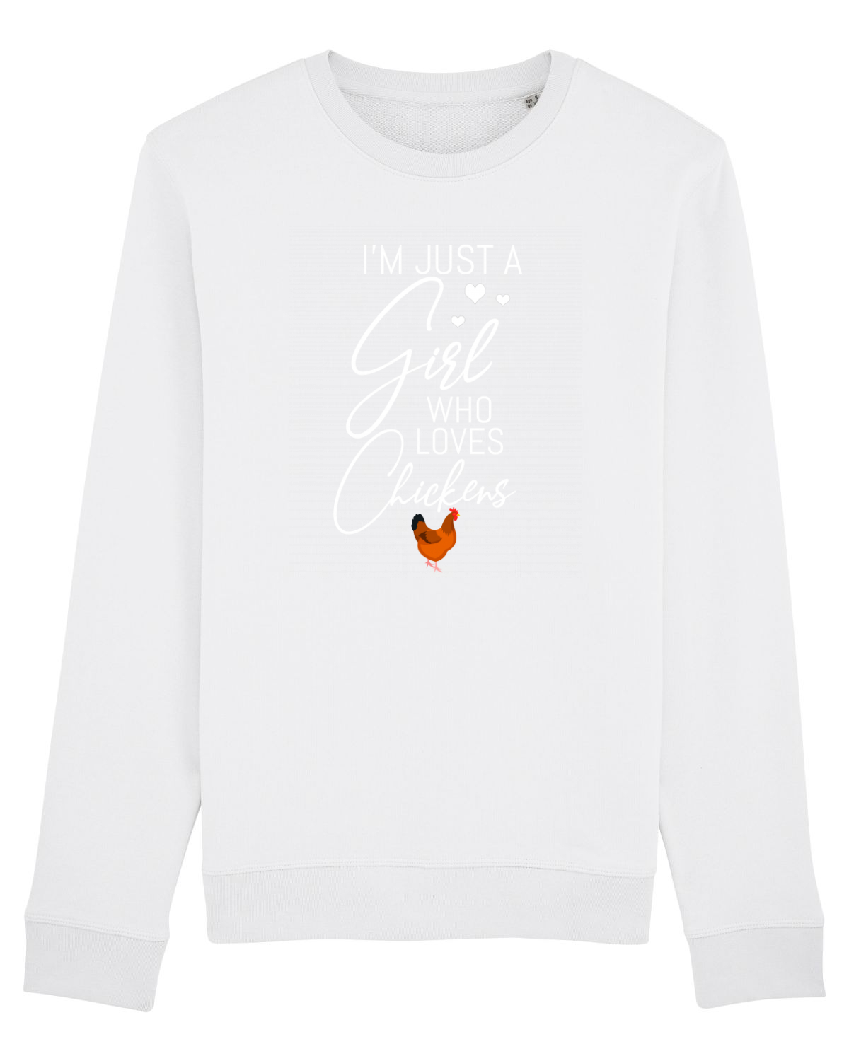 Bluză mânecă lungă Unisex Rise White