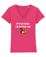 GUACAMOLE Tricou mânecă scurtă guler V Damă Evoker