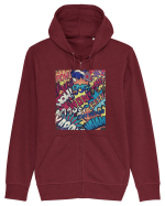 Pop Art  Hanorac cu fermoar Unisex Connector