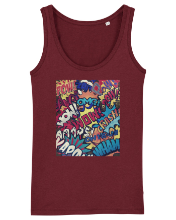 Pop Art  Burgundy