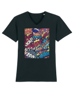 Pop Art  Tricou mânecă scurtă guler V Bărbat Presenter