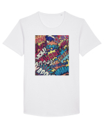 Pop Art  Tricou mânecă scurtă guler larg Bărbat Skater
