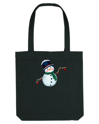 The Cute Snowman Black