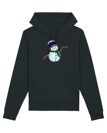 The Cute Snowman Black