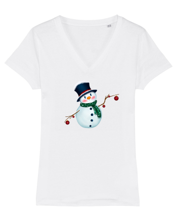 The Cute Snowman White