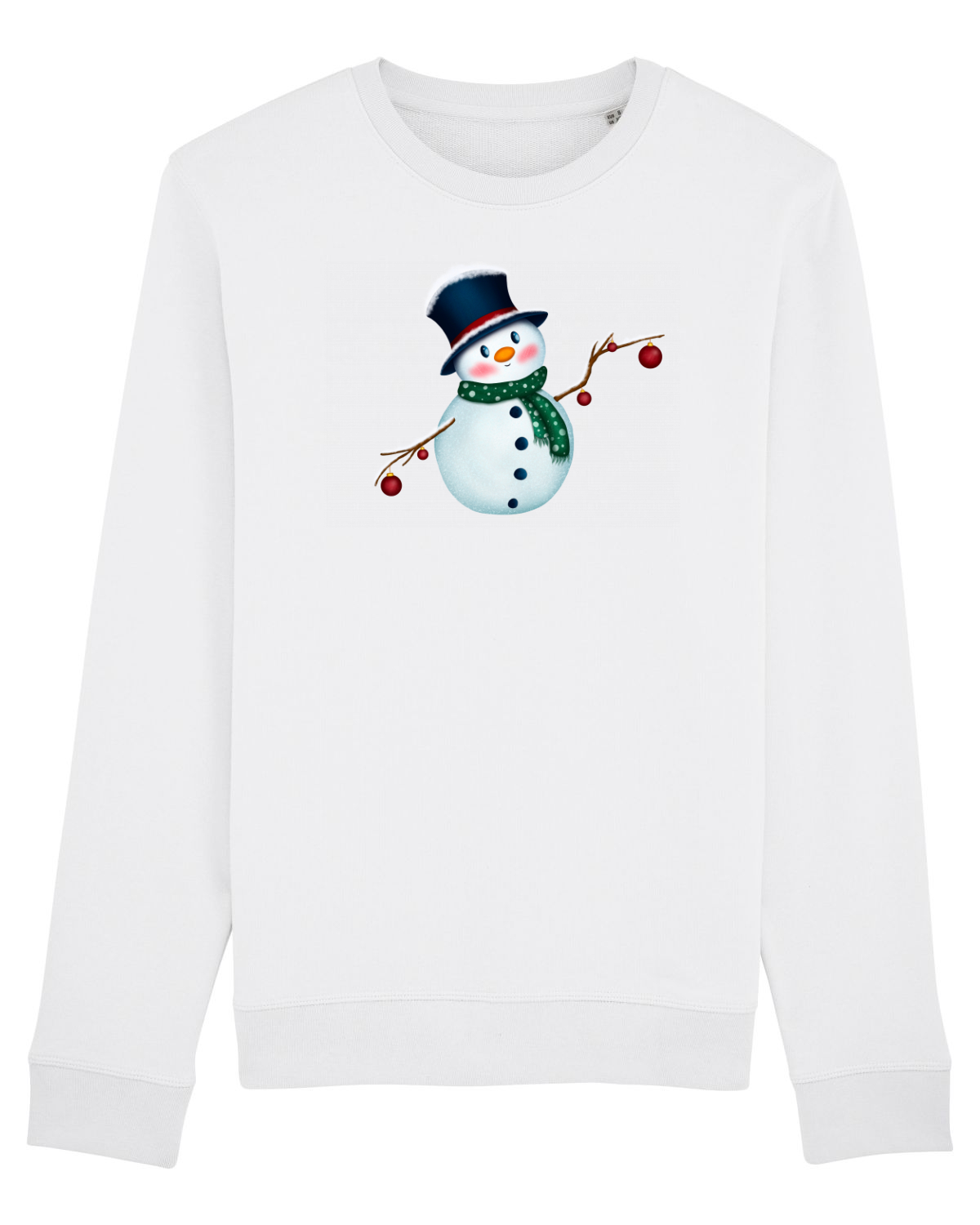 Bluză mânecă lungă Unisex Rise White