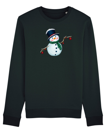 The Cute Snowman Black