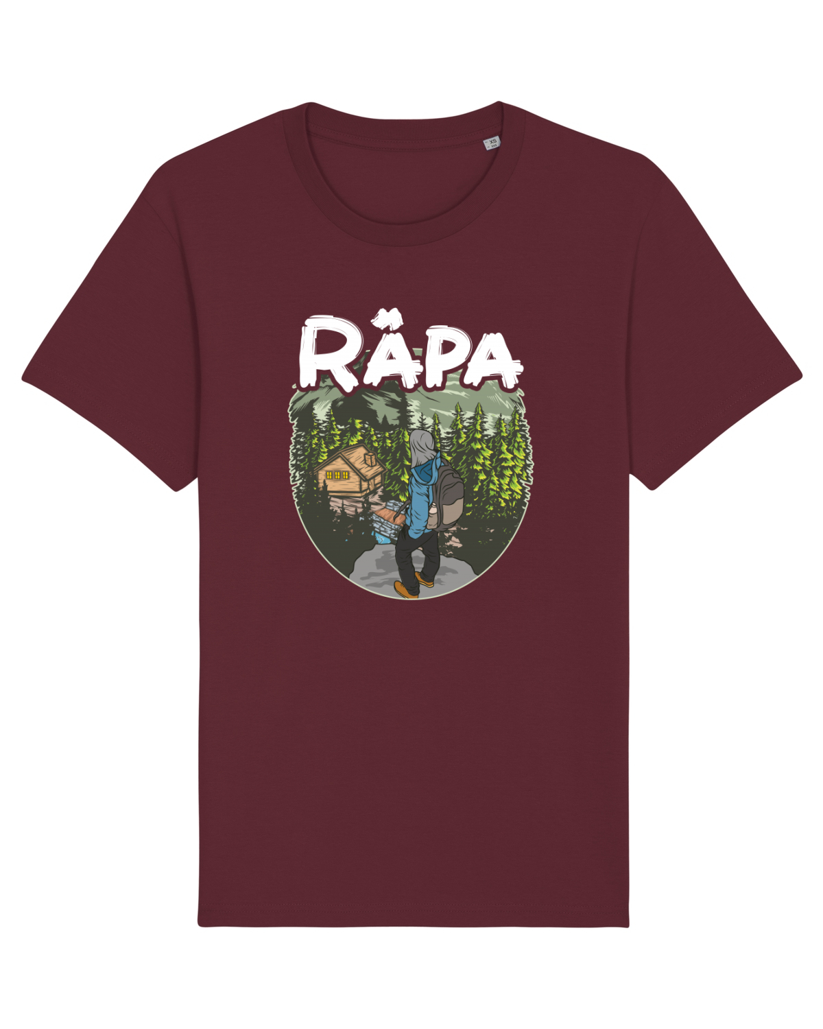 Tricou mânecă scurtă Unisex Rocker Burgundy