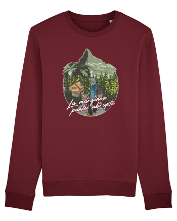 La marginea pantei abrupte Burgundy