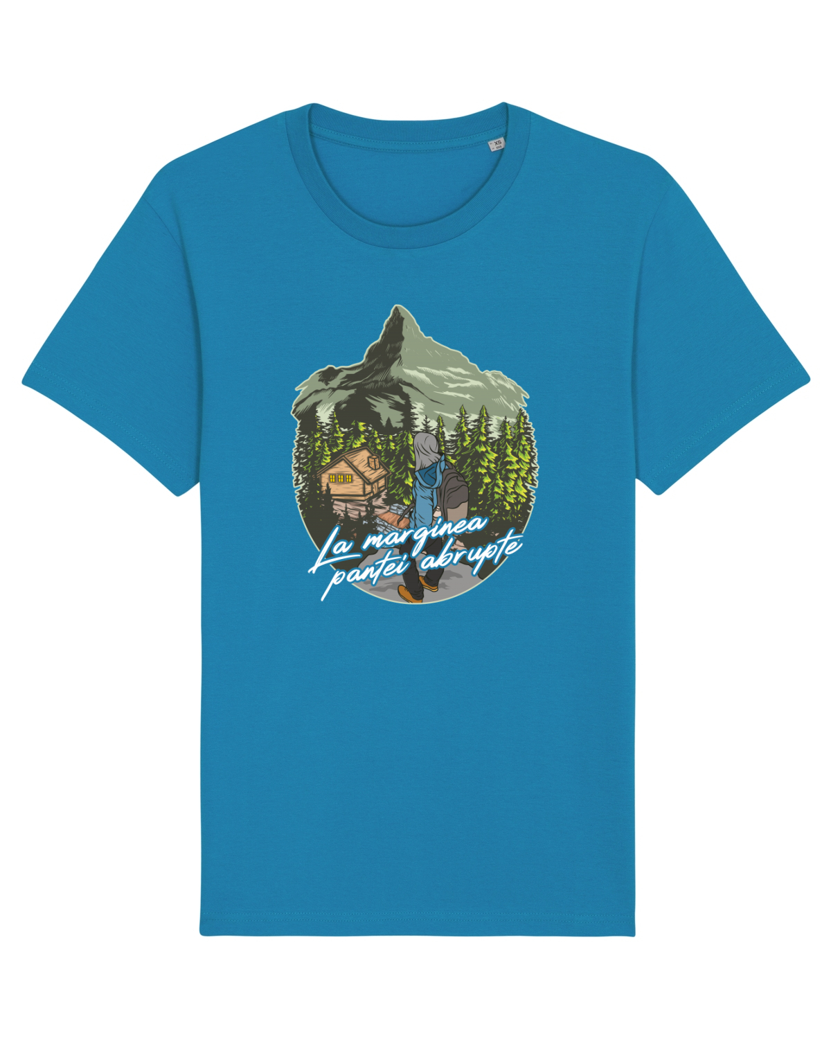 Tricou mânecă scurtă Unisex Rocker Azur