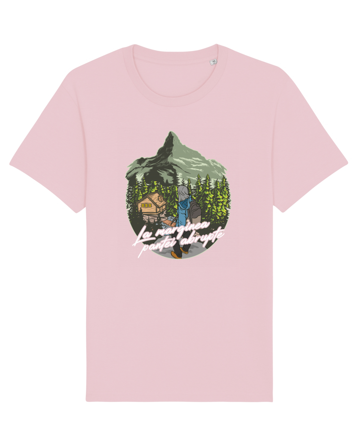 Tricou mânecă scurtă Unisex Rocker Cotton Pink
