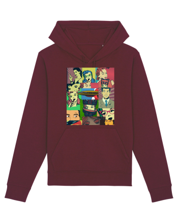 Pop Art  Burgundy
