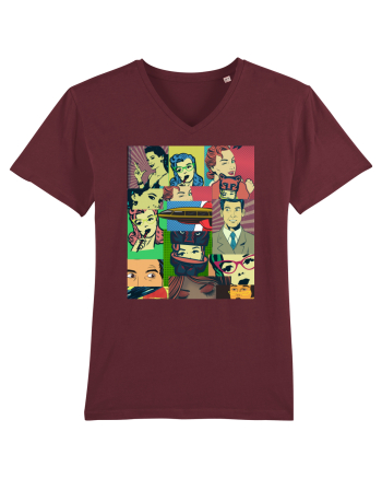 Pop Art  Burgundy