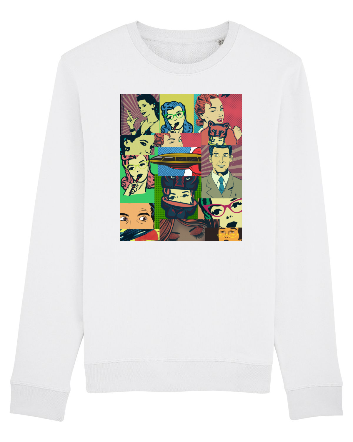 Bluză mânecă lungă Unisex Rise White