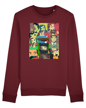 Pop Art  Burgundy