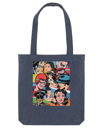 Pop Art  Comic Book Midnight Blue