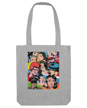 Pop Art  Comic Book Heather Grey